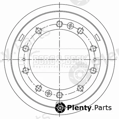 Borg & Beck BBR32506 — Brake Drum