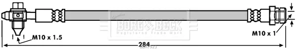 Borg & Beck BBH7923 — Brake Hose