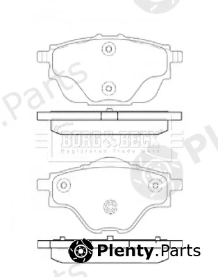 Borg & Beck BBP2451 — Brake Pad Set, disc brake