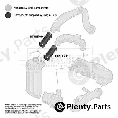 Borg & Beck BTH1509 — Charge Air Hose