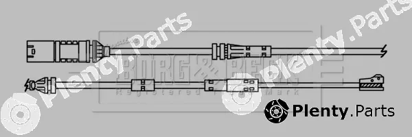 Borg & Beck BWL3216 — Warning Contact, brake pad wear