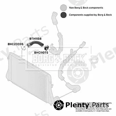 Borg & Beck BTH1158 — Charge Air Hose