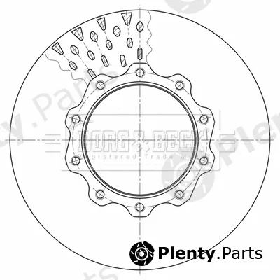 Borg & Beck BBD32638 — Brake Disc
