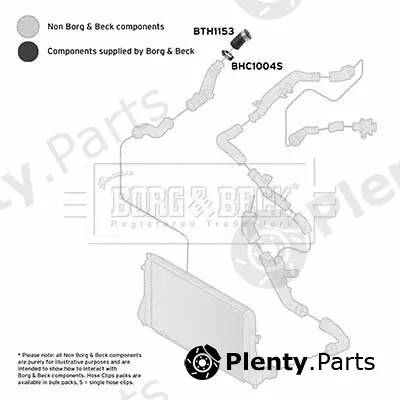 Borg & Beck BTH1153 — Charge Air Hose
