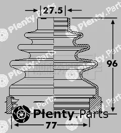 Borg & Beck BCB6244 — Bellow Kit, drive shaft Trilobe