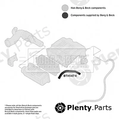 Borg & Beck BTH1474 — Intake Hose, air filter