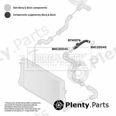 Borg & Beck BTH1076 — Charge Air Hose