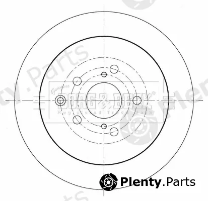 Borg & Beck BBD5371 — Brake Disc