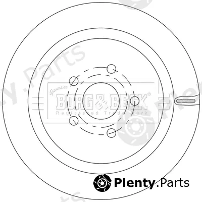 Borg & Beck BBD5573 — Brake Disc