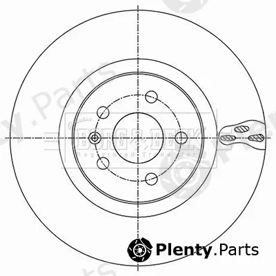 Borg & Beck BBD6201S — Brake Disc