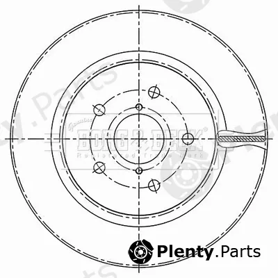 Borg & Beck BBD5522 — Brake Disc