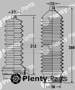 Borg & Beck BSG3321 — Bellow Kit, steering