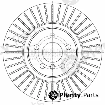 Borg & Beck BBD6072S — Brake Disc