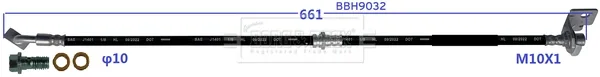 Borg & Beck BBH9032 — Brake Hose