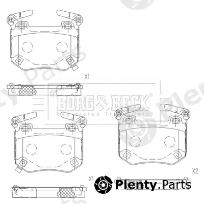 Borg & Beck BBP2679 — Brake Pad Set, disc brake