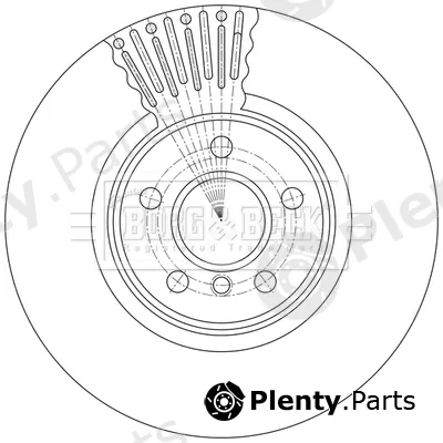 Borg & Beck BBD7022S — Brake Disc