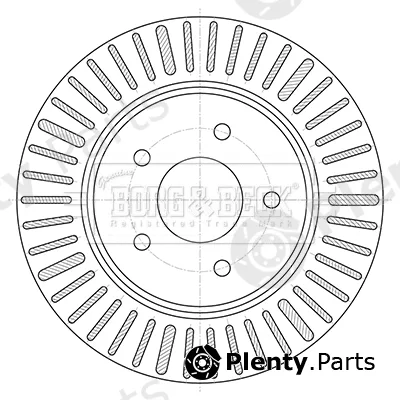 Borg & Beck BBD5424 — Brake Disc