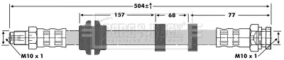 Borg & Beck BBH6731 — Brake Hose