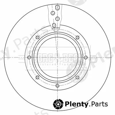 Borg & Beck BBD32595 — Brake Disc