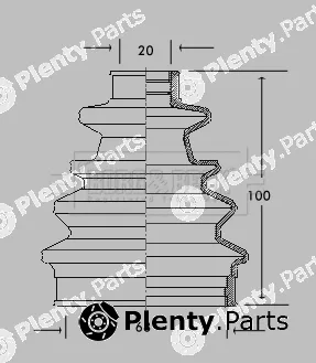 Borg & Beck BCB2040 — Bellow Kit, drive shaft