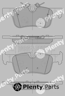 Borg & Beck BBP2499 — Brake Pad Set, disc brake