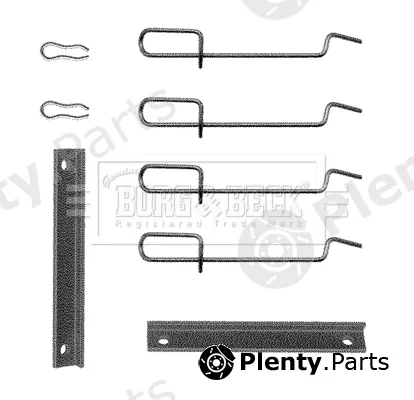Borg & Beck BBK1124 — Accessory Kit, disc brake pad