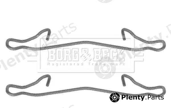 Borg & Beck BBK1036 — Accessory Kit, disc brake pad