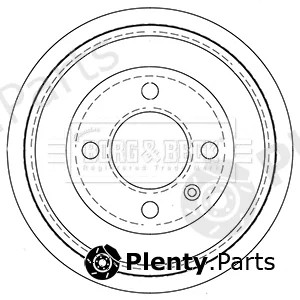 Borg & Beck BBR7256 — Brake Drum