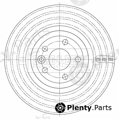 Borg & Beck BBD6143S — Brake Disc