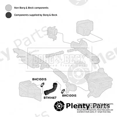 Borg & Beck BTH1467 — Intake Hose, air filter