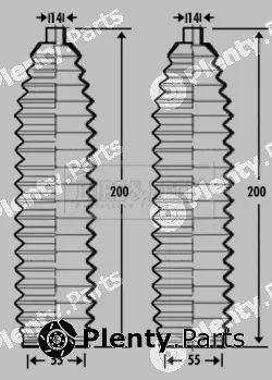 Borg & Beck BSG3296 — Bellow Kit, steering
