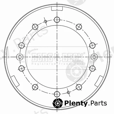 Borg & Beck BBR32507 — Brake Drum