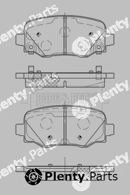 Borg & Beck BBP2521 — Brake Pad Set, disc brake