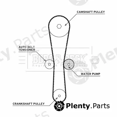 Borg & Beck BTW1020 — Water Pump & Timing Belt Kit