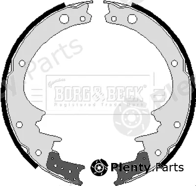 Borg & Beck BBS6205 — Brake Shoe Set