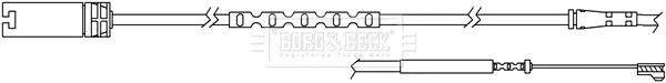 Borg & Beck BWL3054 — Warning Contact, brake pad wear