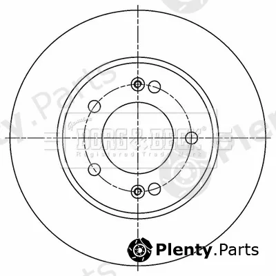 Borg & Beck BBD5512 — Brake Disc