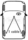 Borg & Beck BKB2053 — Cable Pull, parking brake
