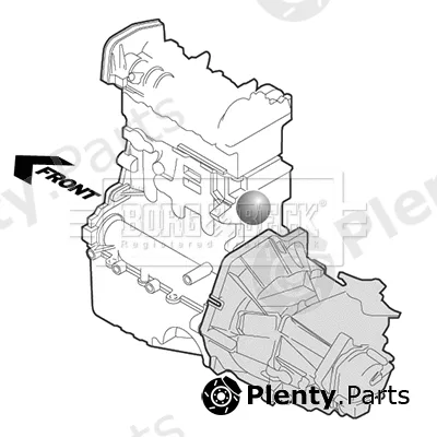 Borg & Beck BEM4459 — Mounting, engine