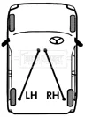 Borg & Beck BKB2806 — Cable Pull, parking brake