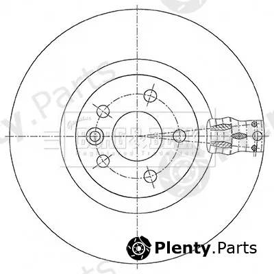 Borg & Beck BBD6086S — Brake Disc