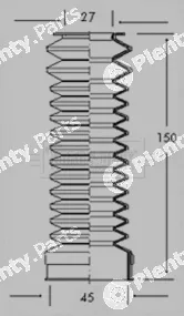 Borg & Beck BSG3007 — Bellow Kit, steering