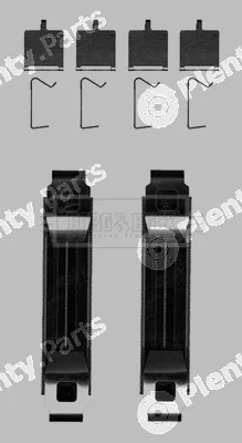 Borg & Beck BBK1632 — Accessory Kit, disc brake pad