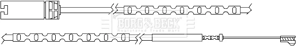 Borg & Beck BWL3055 — Warning Contact, brake pad wear