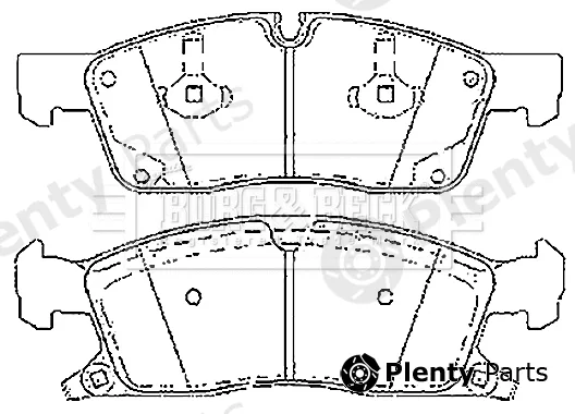 Borg & Beck BBP2272 — Brake Pad Set, disc brake