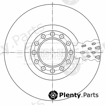 Borg & Beck BBD32813 — Brake Disc