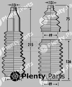 Borg & Beck BSG3367 — Bellow Kit, steering