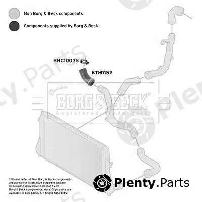 Borg & Beck BTH1152 — Charge Air Hose