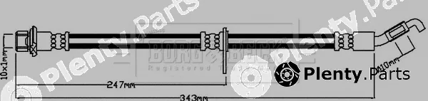Borg & Beck BBH8218 — Brake Hose