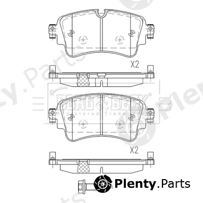 Borg & Beck BBP2577 — Brake Pad Set, disc brake